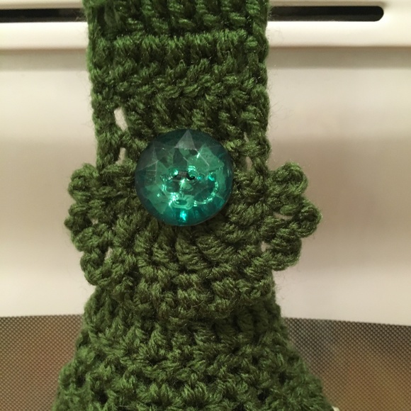 NWOT Handmade Crocheted Sunflower Towel - Picture 5 of 5